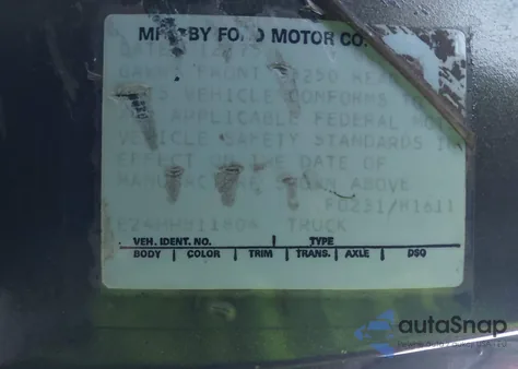 1976 Ford E-250 from USA, damaged, VIN E24HHB11804